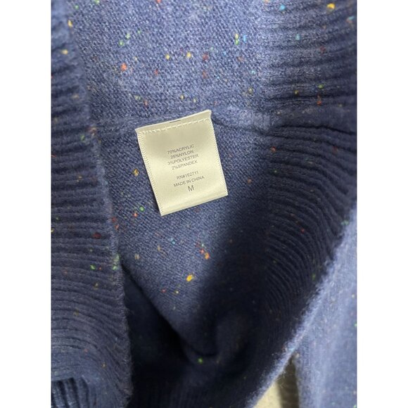 Hooked up by Iot Juniors' Etoile Eyelash Fuzzy Crewneck Sweater Blue Medium NWTs - Picture 7 of 8